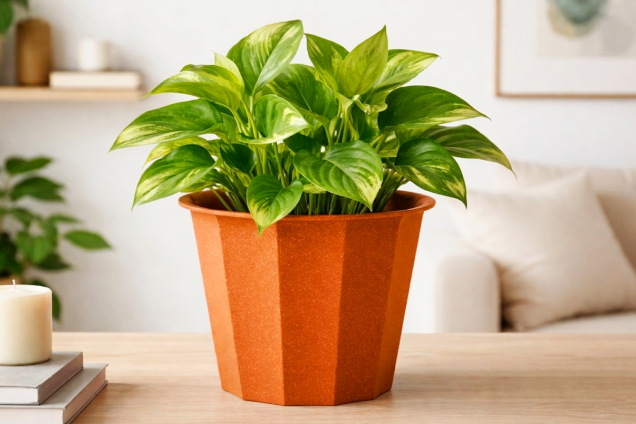 The Facet Pot: Orange